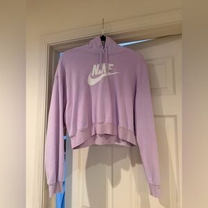 Nike Lavender Hoodie with White Swoosh